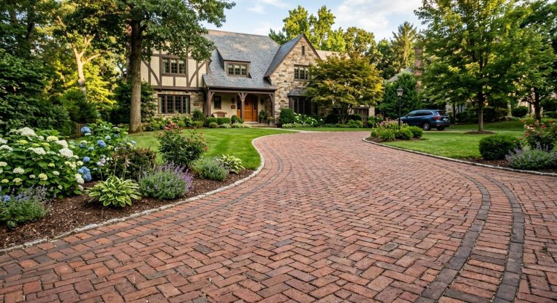 Brick Driveway Installation in Burlington, VT