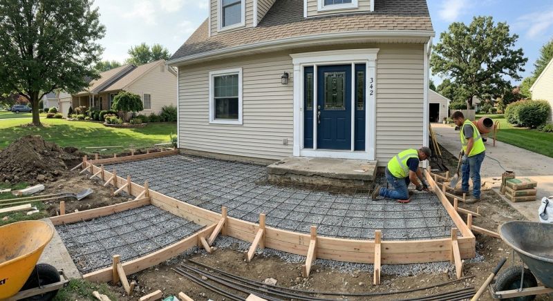 Concrete Porch Construction in Sacramento, CA