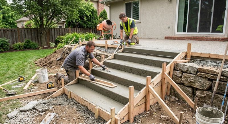 Concrete Stairs Installation in Denver, CO